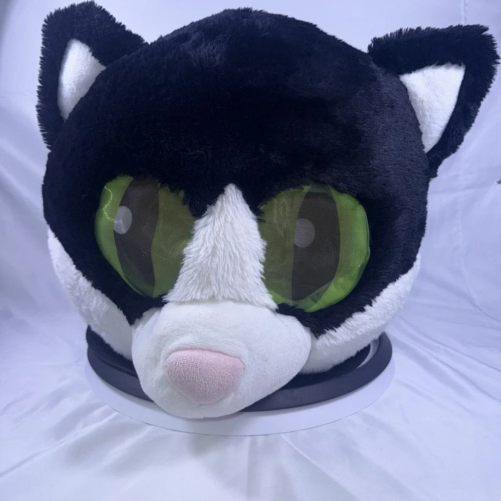 Dan Dee Maskimal Black Cat Big Greeter Head Costume Cosplay Halloween Mask 17